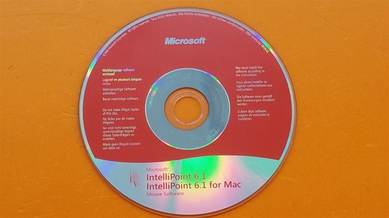 ⭐️⭐️⭐️⭐️⭐️Mouse Software Microsoft IntelliPoint 6.1/Intellipoint 6.1 for Mac CD