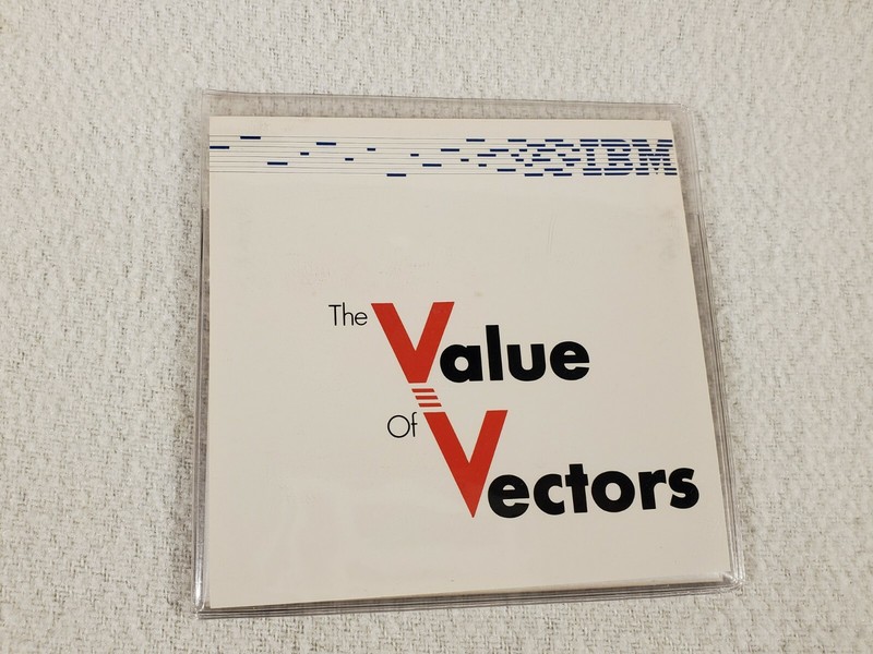 Vtg 1985 Software ~ IBM The Value of Vectors Presentation ~ 5.25" Floppy Disk gallery