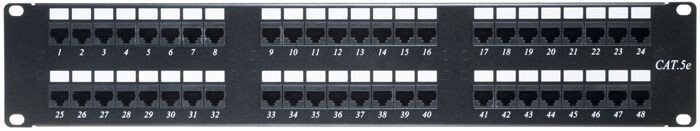 APC Cat5e 48-Port, 2U Patch Panel - P/N #21055-48