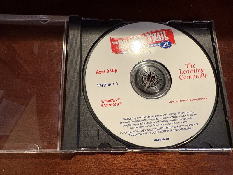 THE OREGON TRAIL 5th EDIION VERSION 1.0 CD THE LEARNING COMPANY 5th EDITION CD gallery