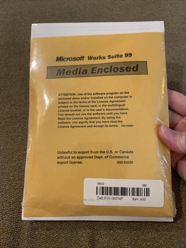 Microsoft Works Suite 99 With Product ID Key NEW And Sealed (MG) gallery
