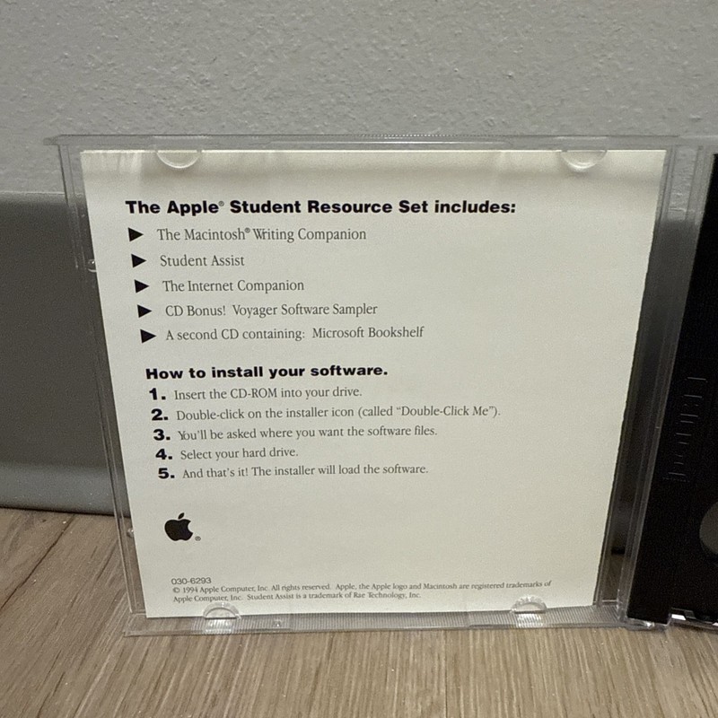 The Apple Student Resource Set CD 1994 - EXTREMELY RARE! gallery