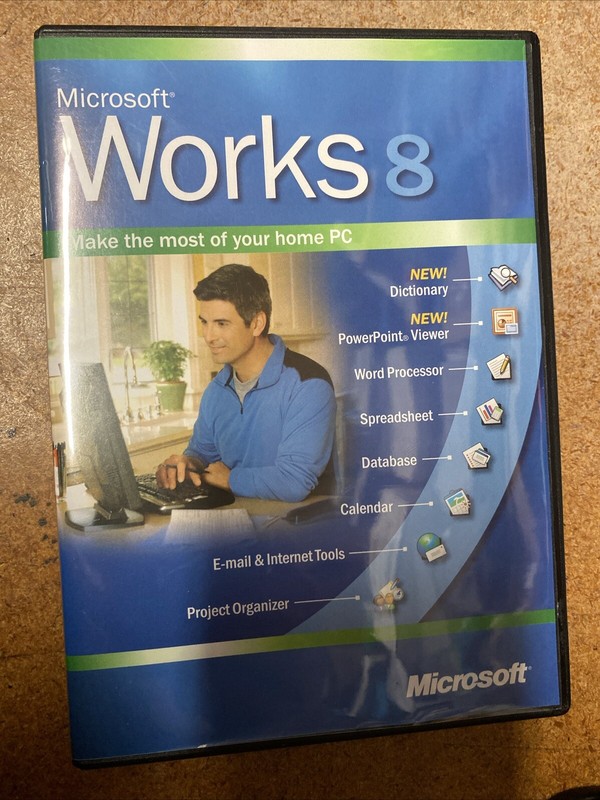 Microsort Works 8 (Windows PC, 2004) Fast Free Shipping