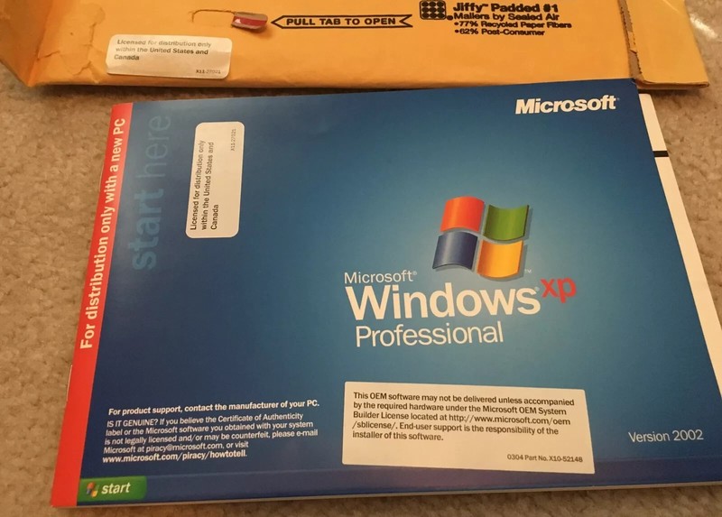 MICROSOFT WINDOWS XP PRO w/SP2 MEO metsyS redliuB gallery