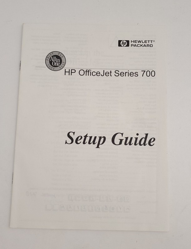 HP OfficeJet 700 Series Users Guide Setup Guide CD More WINDOWS 95 And 98 NT gallery