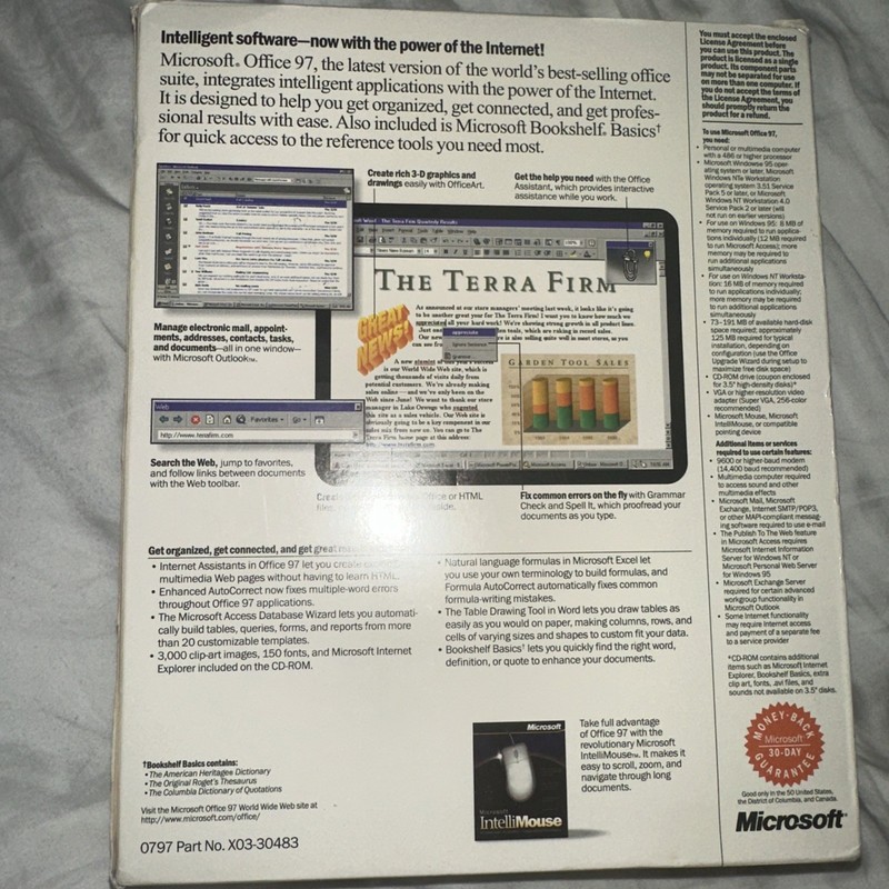 Microsoft Office 97 Professional Edition + Bookshelf Retail 1 User Full Retail gallery