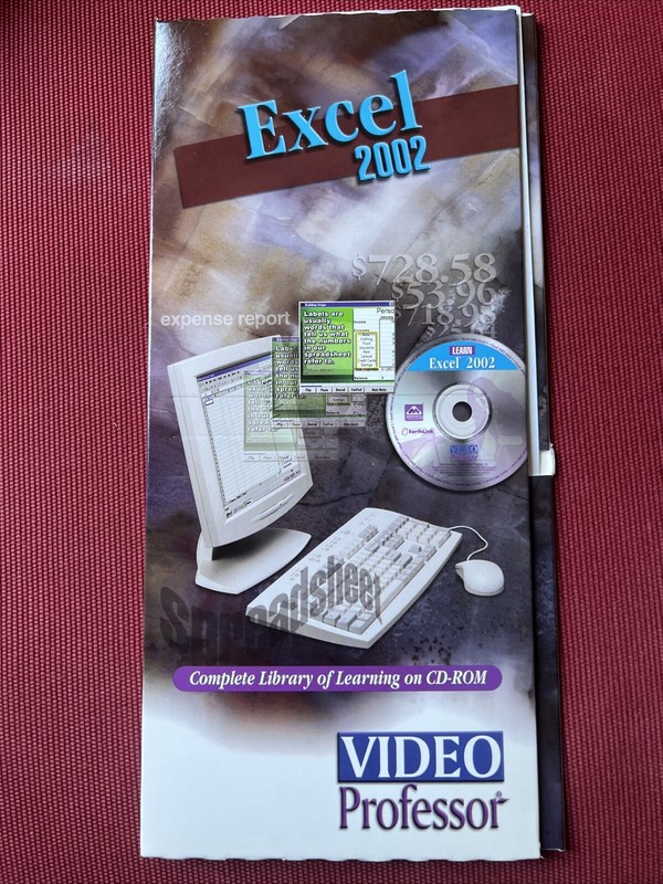Video Professor Learn How To PC CD-ROMS Excel 2002