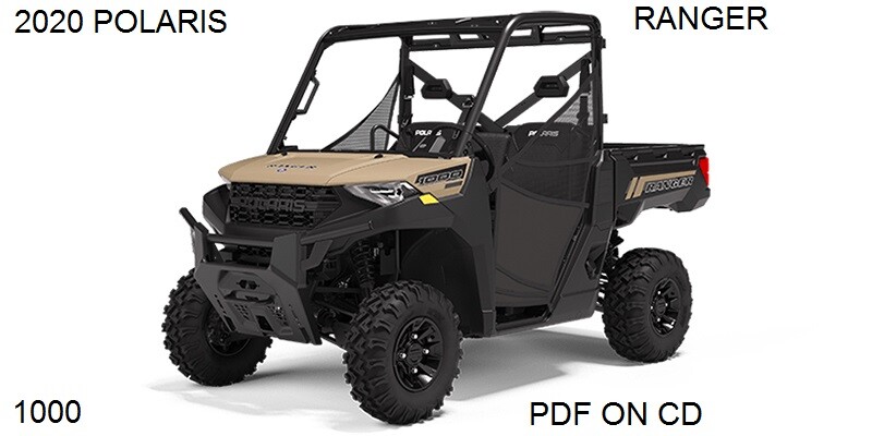 2020 Polaris Ranger 1000 Series Service Repair Manual PDF on CD (NON XP) EPS