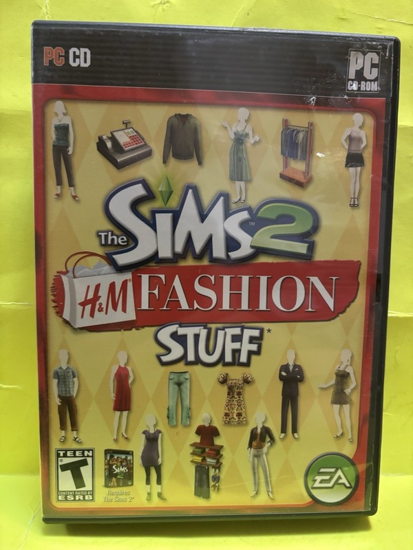 The Sims 2: H&M Fashion Stuff PC CD-ROM Computer Game Complete Free Shipping VTG
