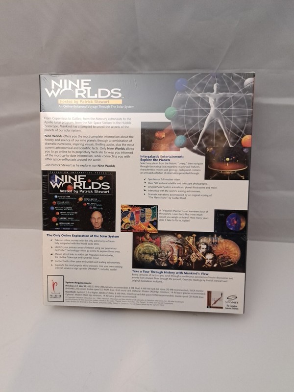 Nine Worlds, Hosted By Patrick Stewart. Online - Enhanced Voyage, 1996 BIG BOX gallery