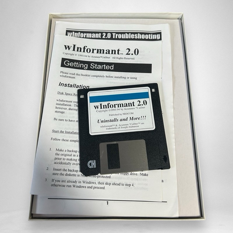Vintage Winformat Windows Utility Pack Floppy Software gallery