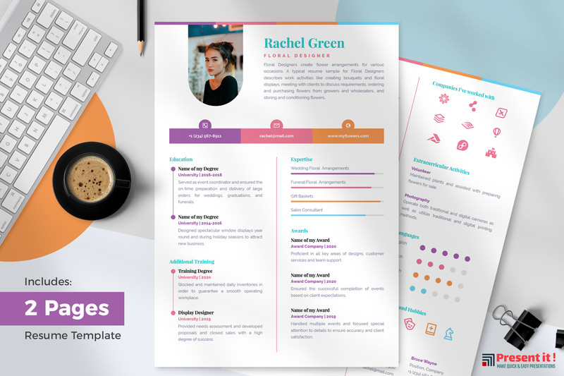 Zoe Resume + Cover Letter Template gallery