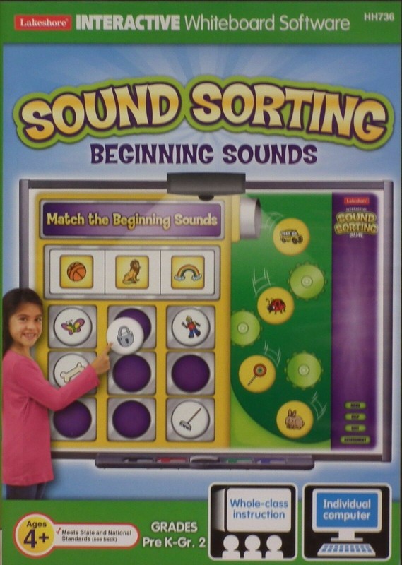 Lakeshore Interactive Whiteboard Software (HH736) Sound Sorting Beginning Sounds