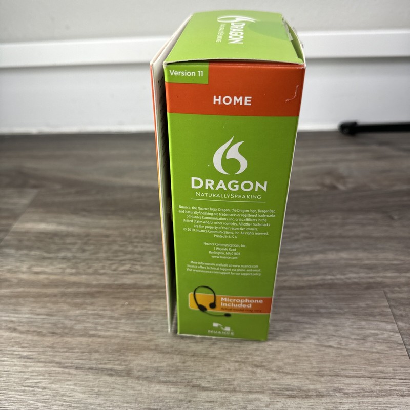 Dragon Naturally Speaking Home Version 11 With Head Set New OPEN BOX gallery