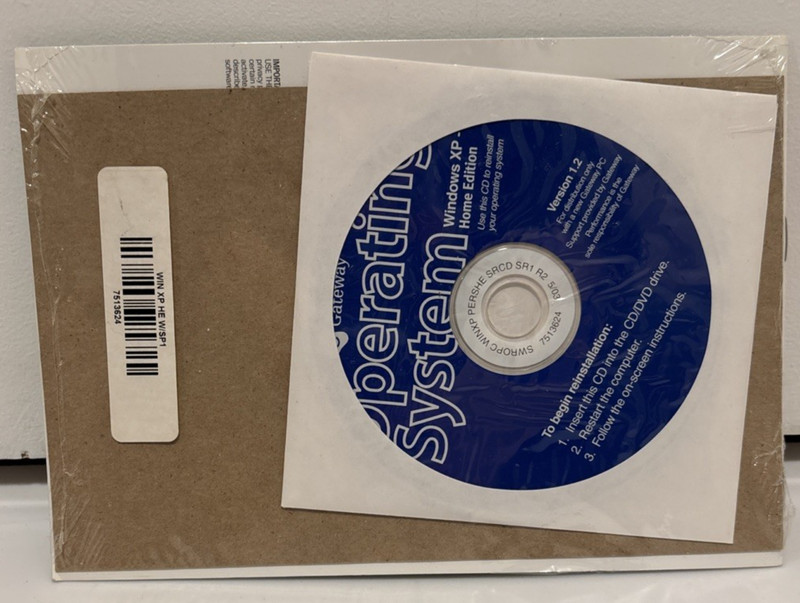 Microsoft Windows XP Home Edition 2002 Version for Gateway PC only New Sealed gallery