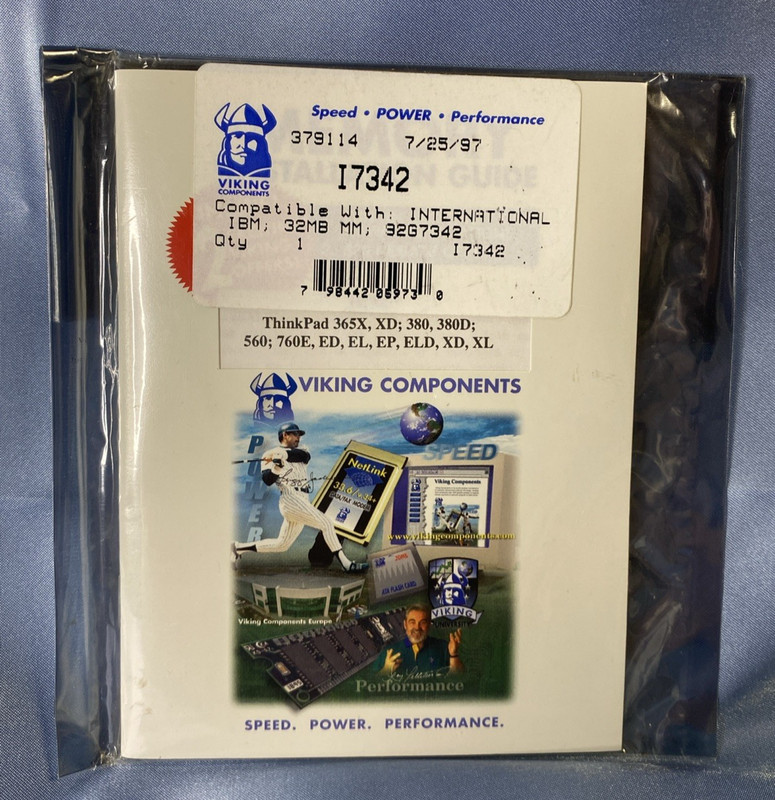 Unused VIKING MEMORY 32MB for IBM ThinkPad 32G7342 OS/2