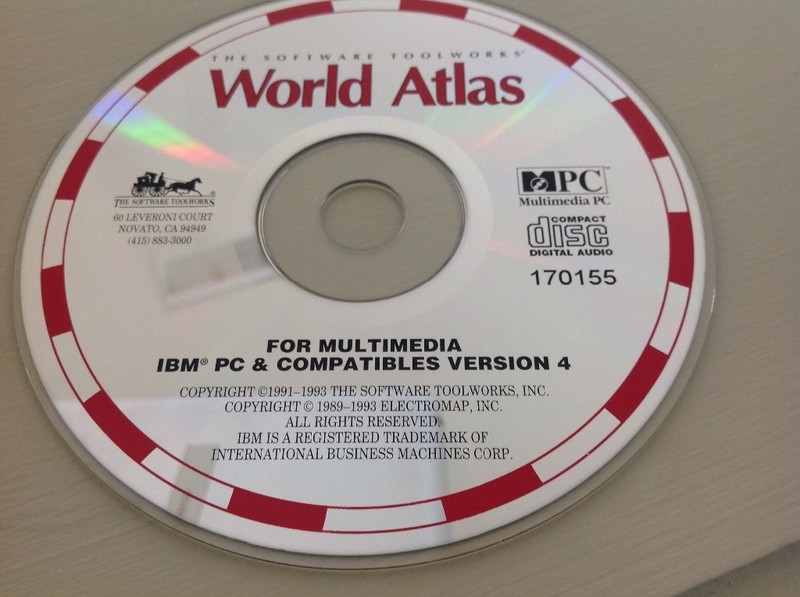 (2 disc)Softwear Tool Works World Atlas CD