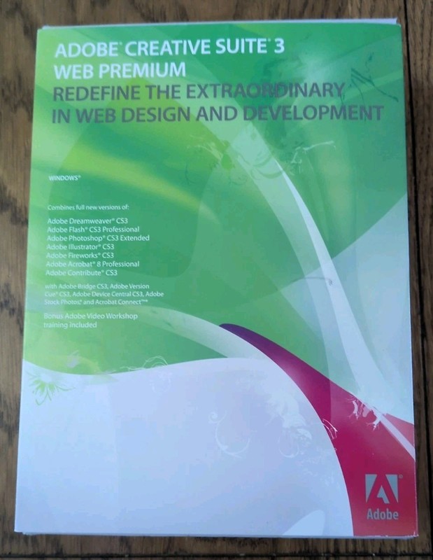 Adobe Creative Suite® 3 Web Premium, Upgrade Edition w/ Macromedia Studio MX