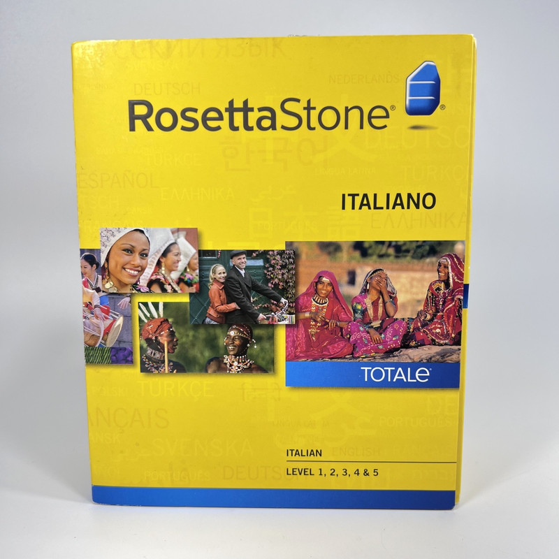 Rosetta Stone ITALIAN v4 Totale Level 1 2 3 4 5 Learning Language SET Complete