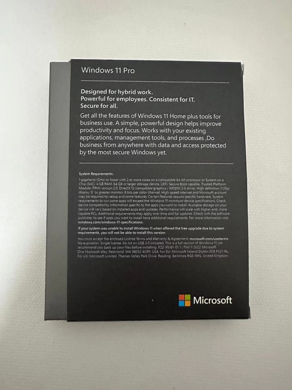 Windows 11 Pro 64-Bit USB Flash Drive Full Retail Version In Box Microsoft
