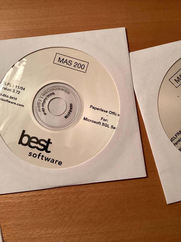 New Sage MAS200 For SQL 3.72, Paperless Office,FRx, Upgrade Ver, Docs, CDs, Etc gallery