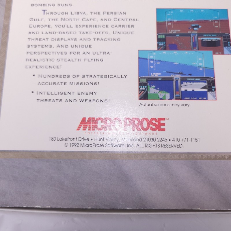 F-19 Stealth Fighter Micro Prose PC Game gallery