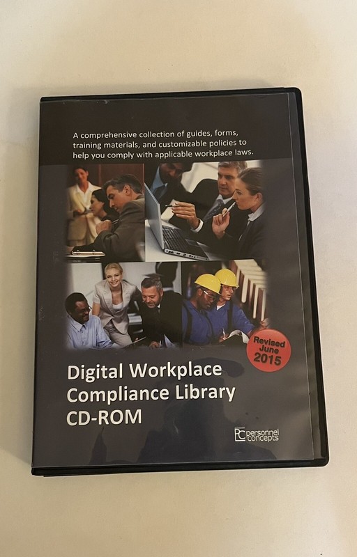 PERSONNEL CONCEPTS Digital Workplace Compliance Library CD-Rom, 2015