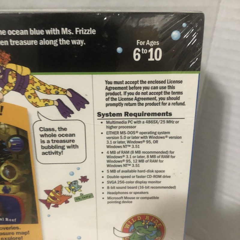 Vintage Mac OS Magic School Bus Ocean CD-Rom Microsoft Rare New Old Stock gallery