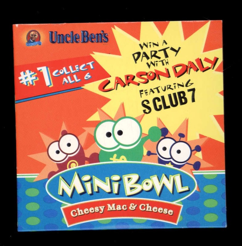 UNCLE BEN’S Disc #1 Mini Bowl Cheesy Mac & Cheese 2001 SOFTWARE PC & MAC music