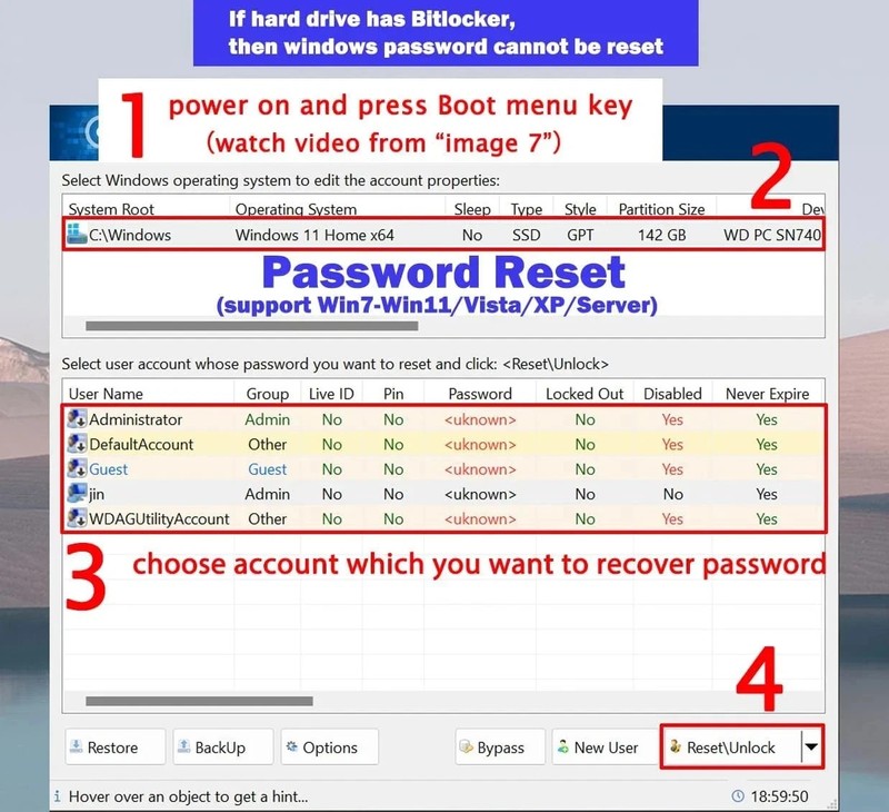 32GB - Bootable Windows 10&11, USB Driver 3.2Gen for Reinstall Windows, Reset Pa gallery