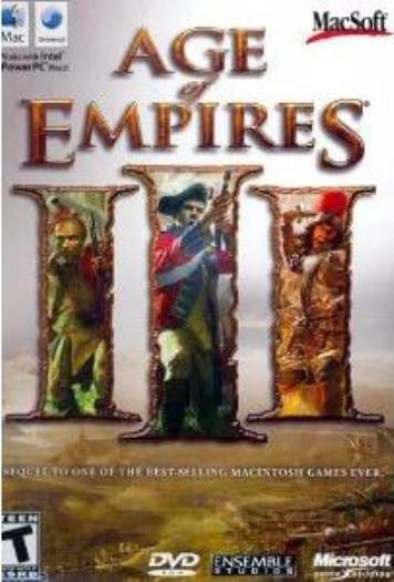 Age Of Empires III 3 w/ Manual MAC DVD manage empire battle strategy game! BOX