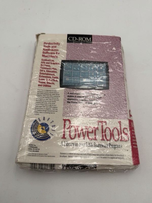 PowerTools Softbit Cd-Rom Library Of 5000 Shareware Programs System 6.0.3 Vtg gallery