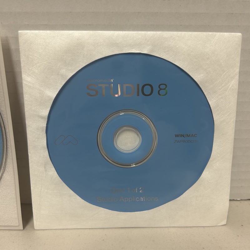 Macromedia Studio 8 UPGRADE Win/Mac 2 Disc Set - VERY GOOD CONDITION!!!! gallery