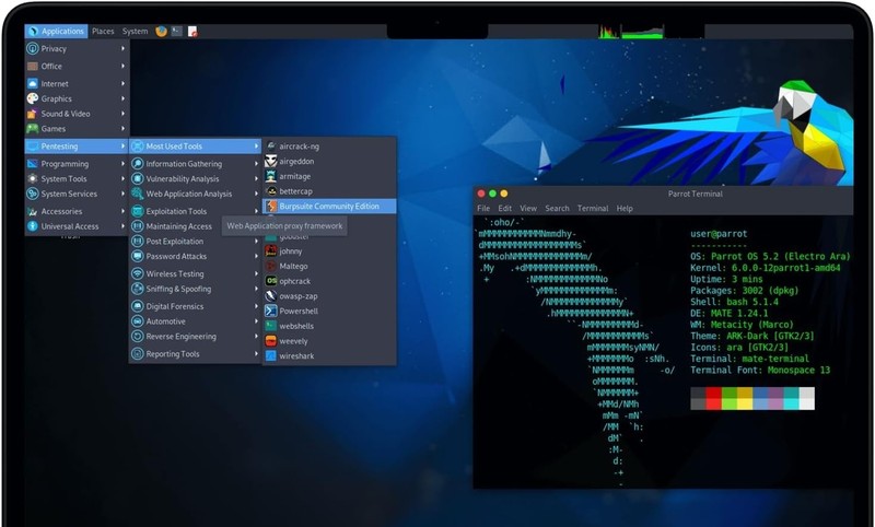 Latest New Release Parrot Linux Home Edition OS Operating System for PC on DVD gallery