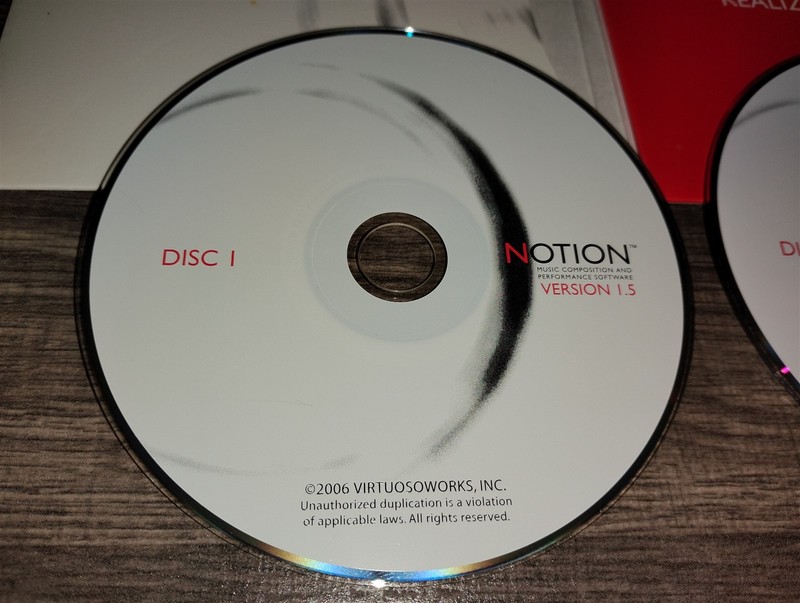Notion 1.5 Music Composition/Performance PC CD-ROM 3-disc Set Virtuosoworks 2006 gallery
