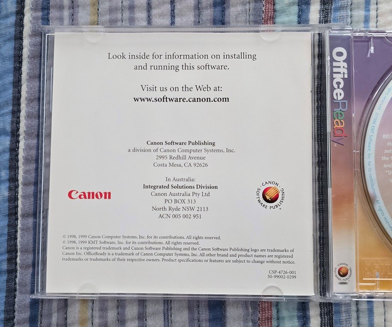 Canon Office Ready, Microsoft Office Templates CD-ROM for Windows 95, 98, NT 4.0 gallery