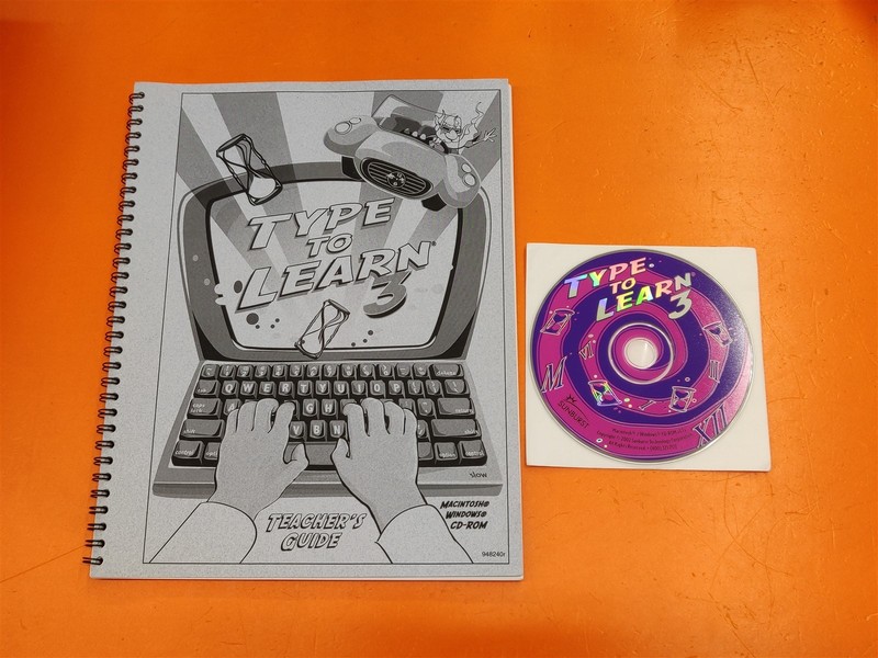⭐️⭐️⭐️⭐️⭐️ Sunburst Type to Learn 3 Win/Mac CD-ROM & Teacher’s Guide Booklet