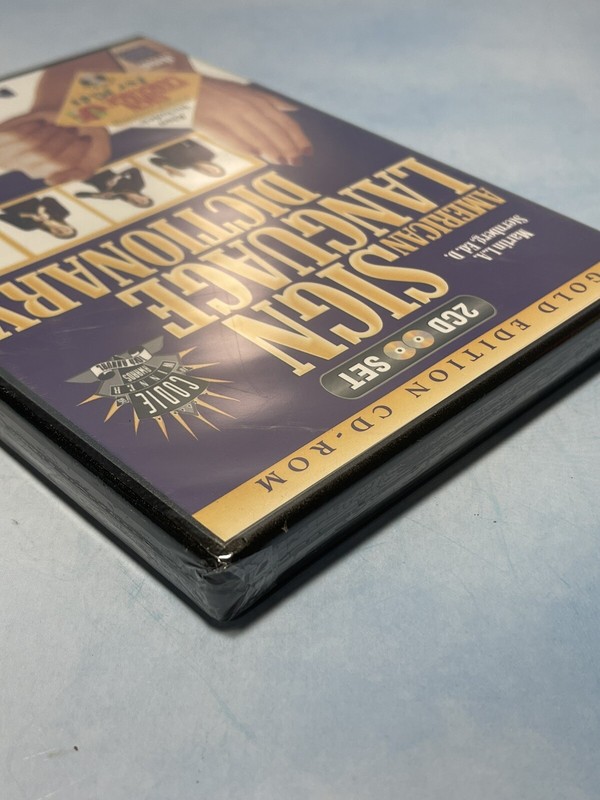 Vintage American Sign Language Dictionary Gold Edition CD Rom CD Set Brand New gallery