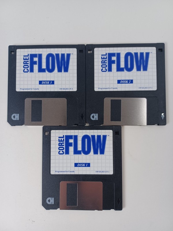 Corel Flow Quick and Powerful Diagrams 3.5' Floppy Disk Program SWDL003-CF-2