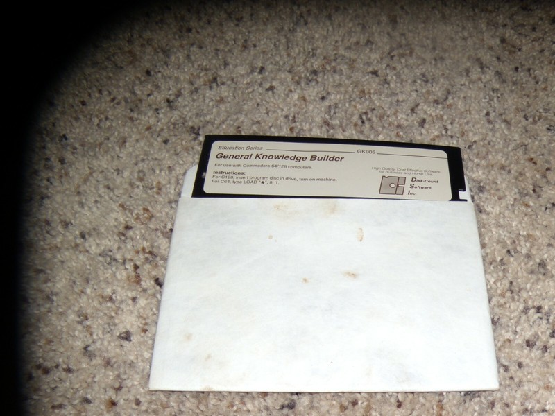 General Knowledge Builder Commodore 64 C64 Program on 5.25″ disk