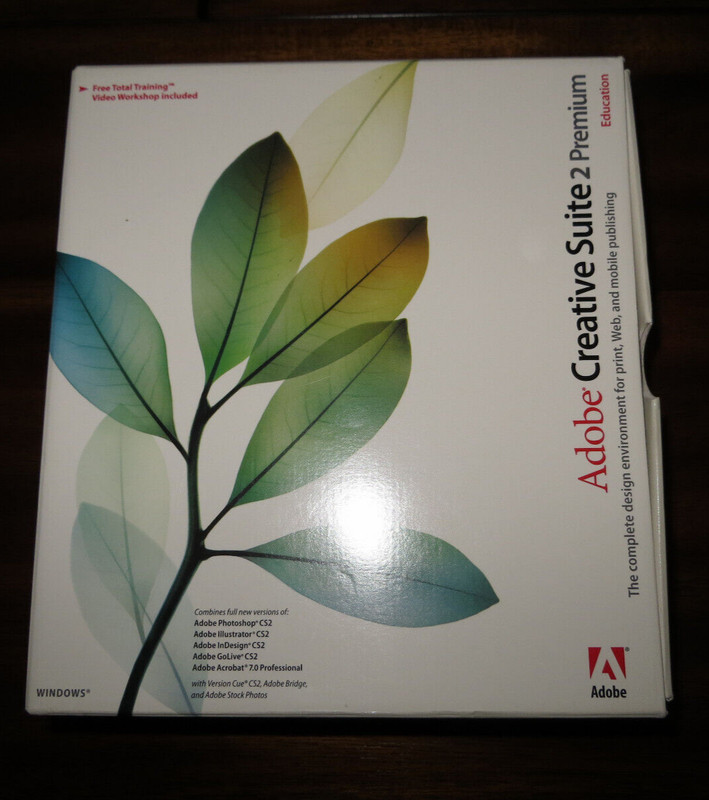 EUC Adobe CS2 Creative Suite 2 Premium Education Version – Windows OS Version