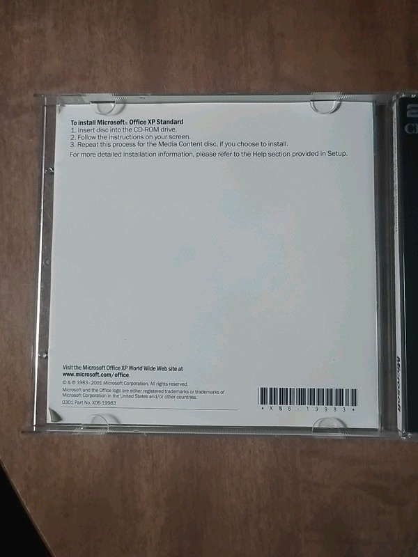 Microsoft Office XP Standard Version 2002 PC Software 2 Discs With Product Key gallery