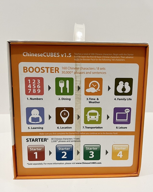 Chinese Cubes Augmented Reality Language Learning Booster Pack 160 Characters gallery
