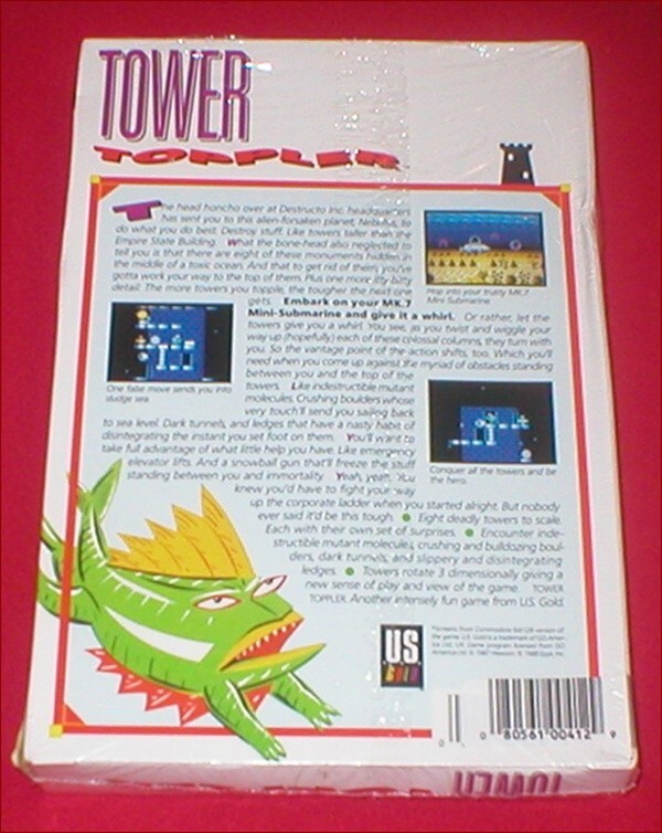 Tower Toppler for the Atari ST 520 1040 Mega Computer NEW SEALED gallery