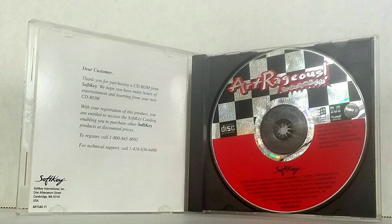 SoftKey ArtRageous! The Amazing World of Art (CD, 1995) Windows/Mac Compatible gallery