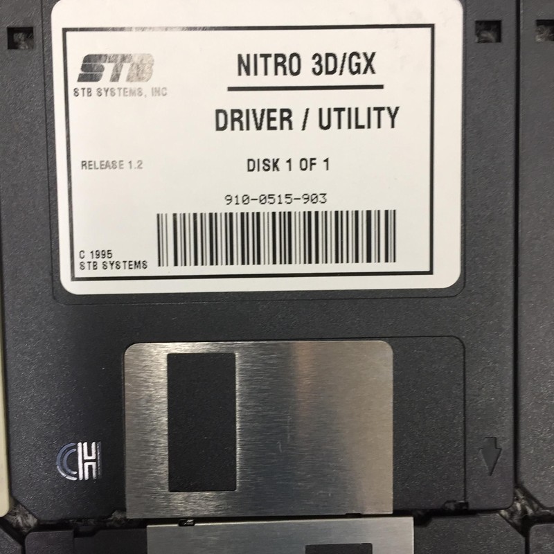 Windows NT Nitro 3D/GX Mediamatics 95 Windows 3.5 3 1/2" Winboost adapter disk gallery