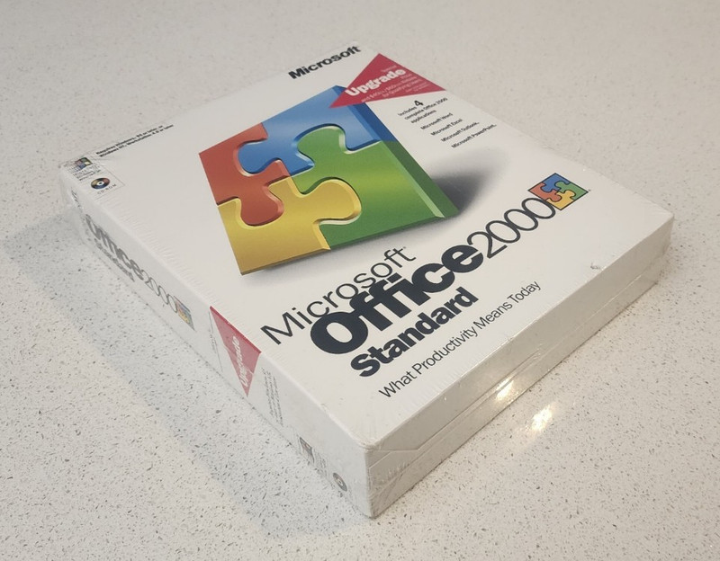 Microsoft Office 2000 Standard Special Upgrade Software BIG BOX Brand New Sealed