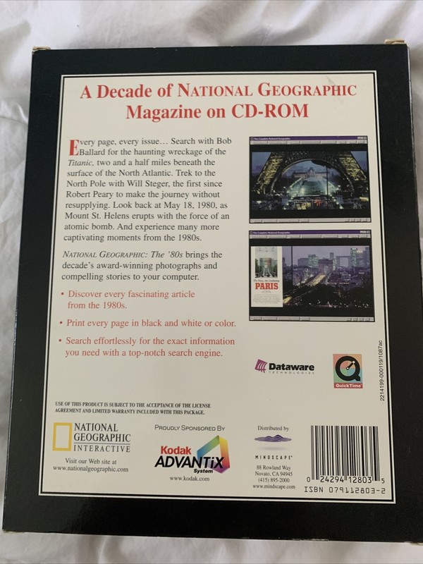 National Geographic: The 80s - PC Cd Rom - Win 95 Or Mac Vol 167 #6 LN gallery