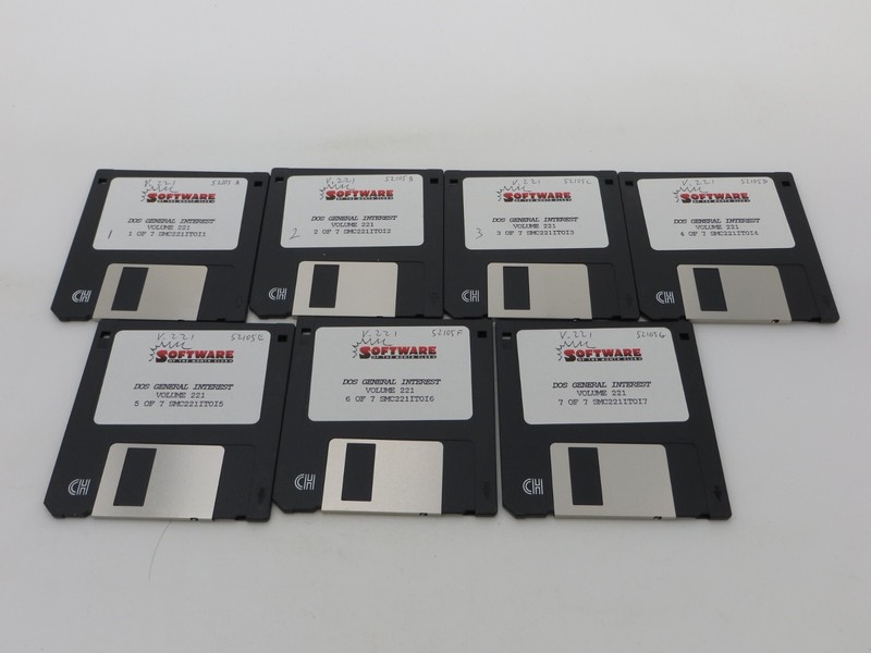 Software of the Month Club 3.5″ Floppy Disk’s Volume 221 DOS General Interest