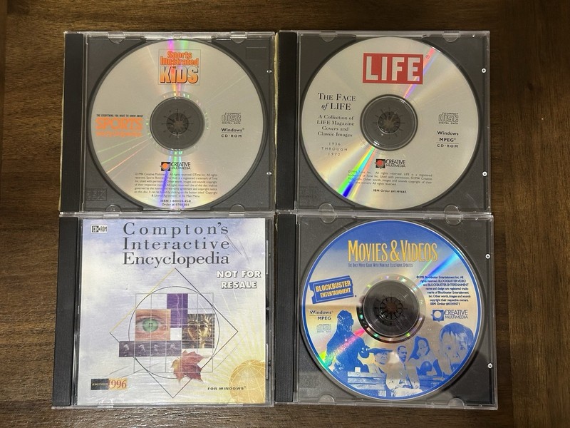 Computer CD-ROM: Sports Illust. Kids, LIFE, Compton’s Ency, Blockbuster